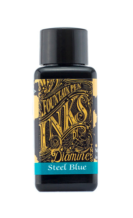 Diamine Tinte - stahlblau / steel blue 30 ml
