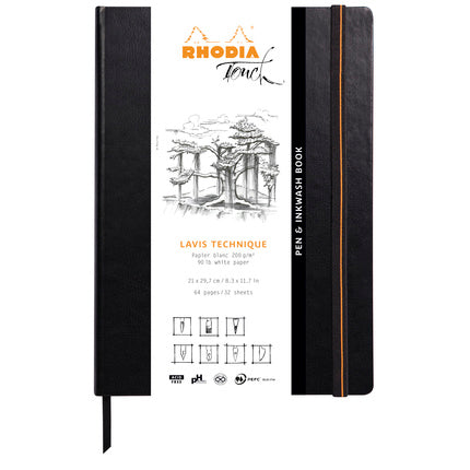 Rhodia Touch Pen &amp; Inkwash Buch, A4