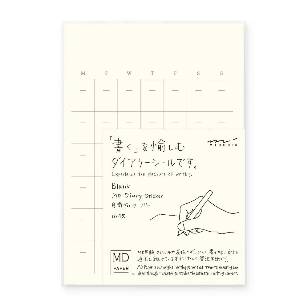Midori MD Kalender-Sticker