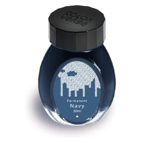 Colorverse Navy in einem 30ml Tintenglas.