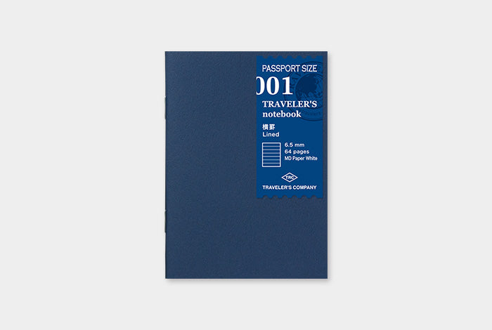 Traveler&#39;s Notebook Company - Passport Size Einlagen liniert (001)