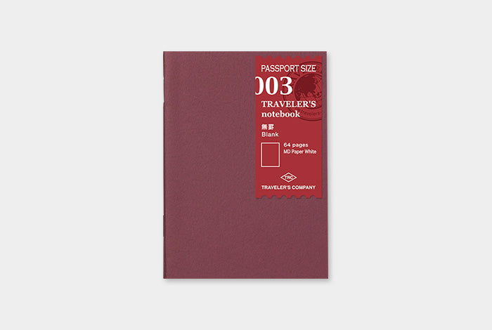 Traveler&#39;s Notebook Company - Passport Size Einlagen blanko (003)