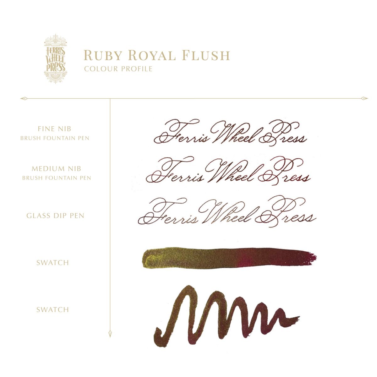 Ferris Wheel Press - Ferritales Ink - Ruby Royal Flush, 20 ml