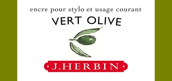 Herbin Tintenflakon Olivgrün 30 ml / vert olive