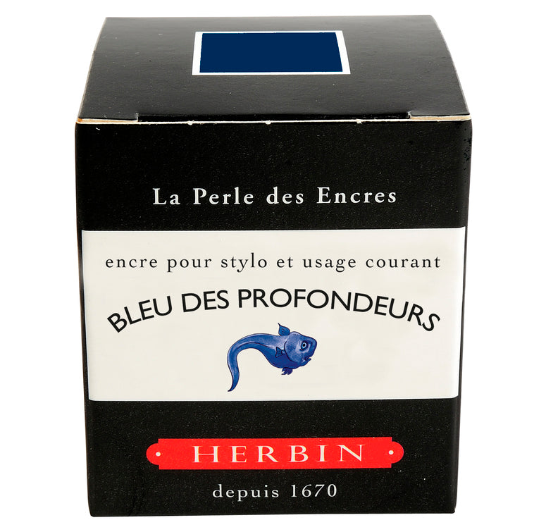 30ml Tintenverpackung von J. Herbin Bleu des Profondeurs. 